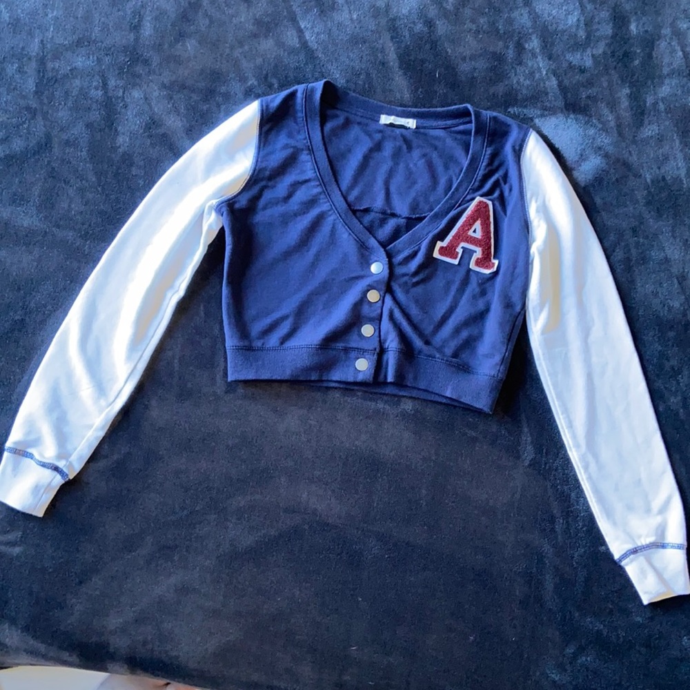 One teaspoon sweater crop top letterman